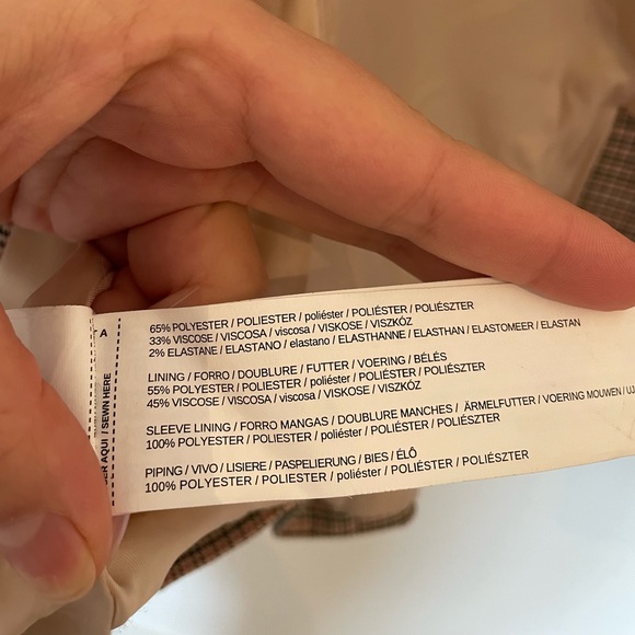 Mango SUIT blazer Houndstooth pattern - Picture 8 of 8